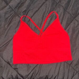 DSG Red Strappy Sports Bra